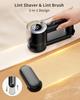 Rechargeable Fabric Shaver with Lint Brush Electric Lint Remover Digital Display Defuzzer Sweater Shaver for Clothing,Blanket