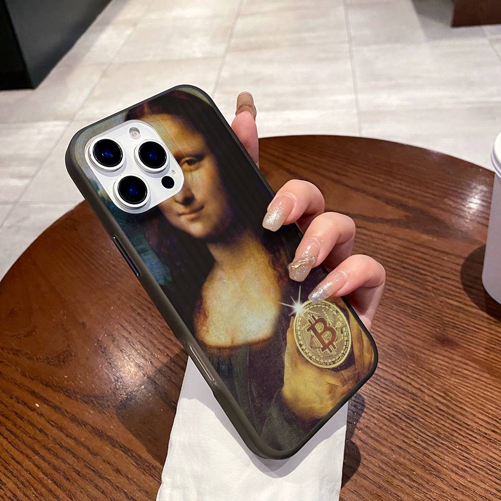 Ретро-логотип Bitcoin для iPhone 15 16 17 14 13 12 11 Pro Max 16E 16 Plus 17 Air Гофрированный Ударопрочный Чехол для Телефона