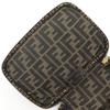 FENDI Folding vanity Pouch Zucca Brown Nylon canvas Women Used