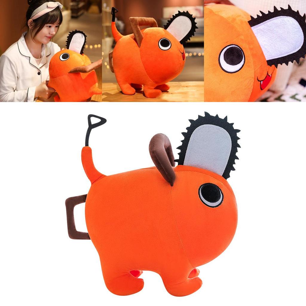 Handcrafted Chainsaw Man Pochita Plush Toy Stuffed Doll Irresistibly Soft Short Plush 10/25/40cm Throw Pillow Kids Birthday Xmas Gift