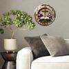 30x30cm Round Glass Wall Clock that Matches its Description and Imagery Exactly
