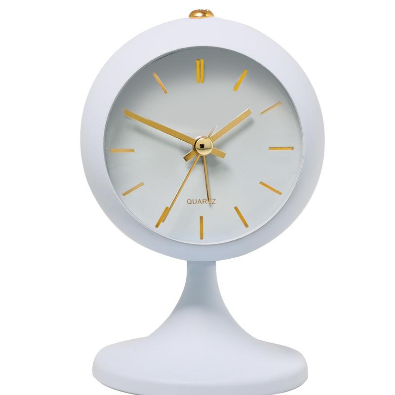 Ретро аналоговый будильник тихие нетикающие прикроватные часы для спальни домашнего офиса