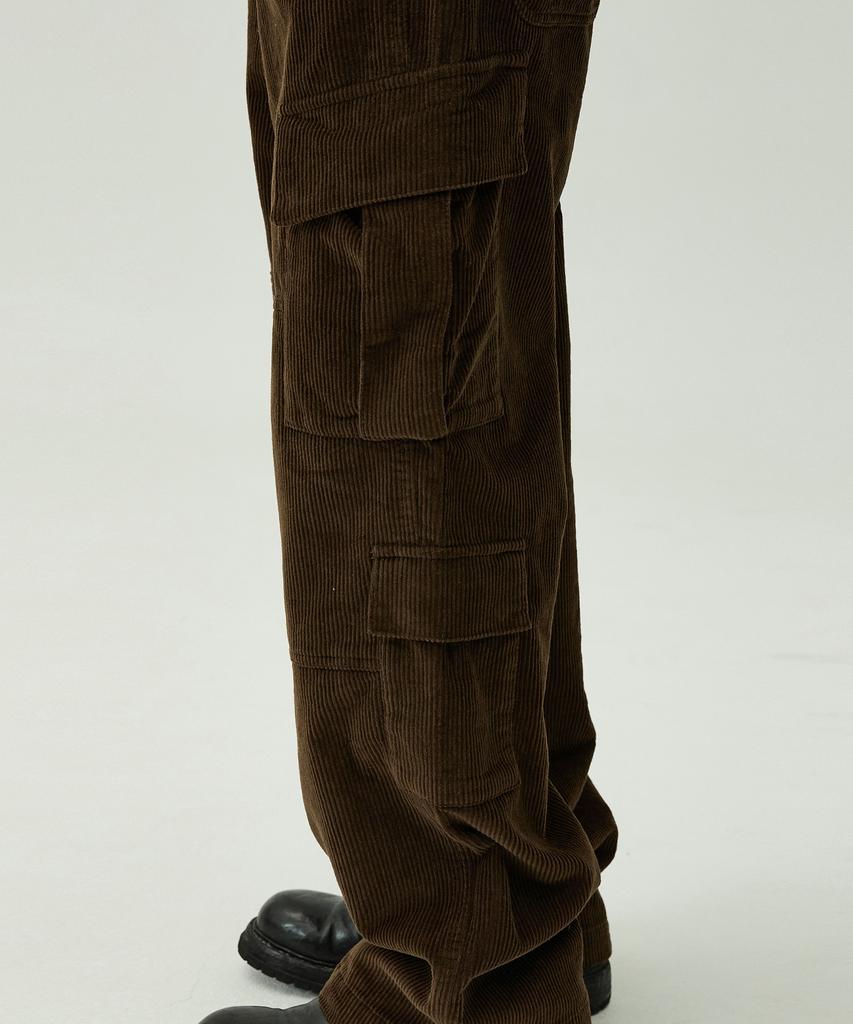 MAGOODGAN Farburn 4417 Cargo Corduroy Black Pants
