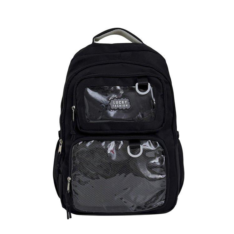 Schoolbag Japanese ins pain bag versatile large-capacity backpack women's new transparent college campus baby bag men's backpack