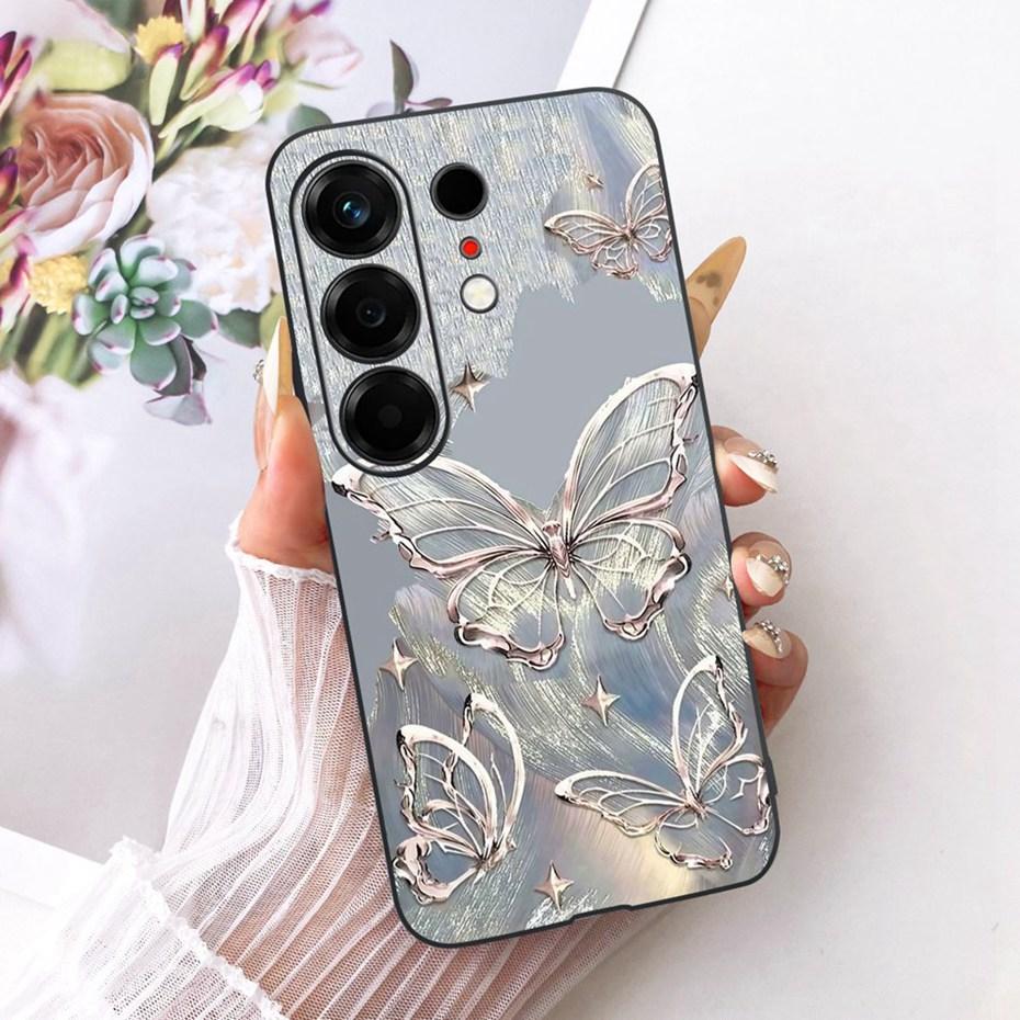 Модный Чехол для Телефона с Буквой Для Tecno Camon 50 4G Задняя Крышка Для Tecno Camon50 4G CN5 Мягкие Черные Силиконовые Чехлы