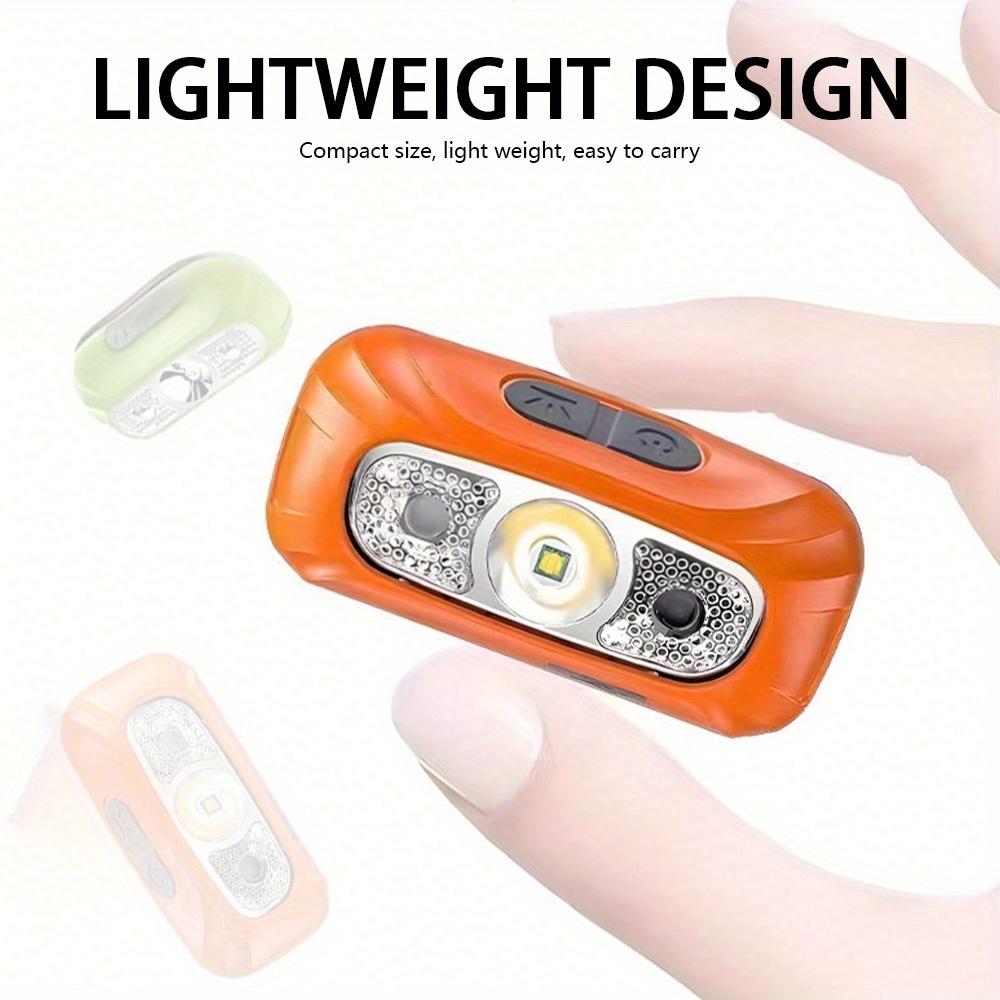 Спортивный налобный фонарь, перезаряжаемый через USB, налобный фонарь с ярким лучом, автоматический переключатель в 3 режимах, для кемпинга, рыбалки и аварийных ситуаций