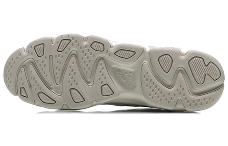 Li Ning Butterfly Lite Butterfly Non slip Lightweight Low top Chunky Sneakers Men's White AGLP093-1