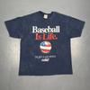 Винтажная футболка Y2K Baseball Is Life XL Синяя С большим мячом Спортивная Повседневная VTG Спорт