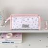 Large Capacity Pen Bag Transparent Window Pencil Pouch Portable Stationery Bag  Students