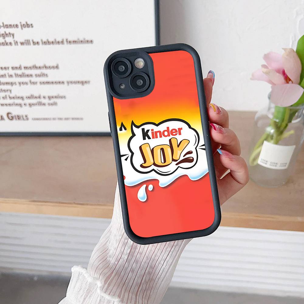 Милый Чехол для Телефона с Логотипом Яиц Киндер Сюрприз Для IPhone 16 15 14 Plus 13 12 11 17 Pro Max Pro Мягкая Крышка
