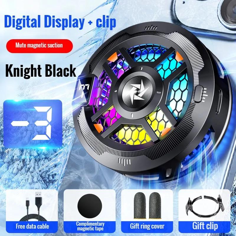 2025 НОВЫЙ SL18 Мобильный телефон Магнитный/ Зажим на заднюю панель 2 в 1 Полупроводниковый радиатор с RGB-подсветкой для IOS Android PUBG LOL Игровой кулер