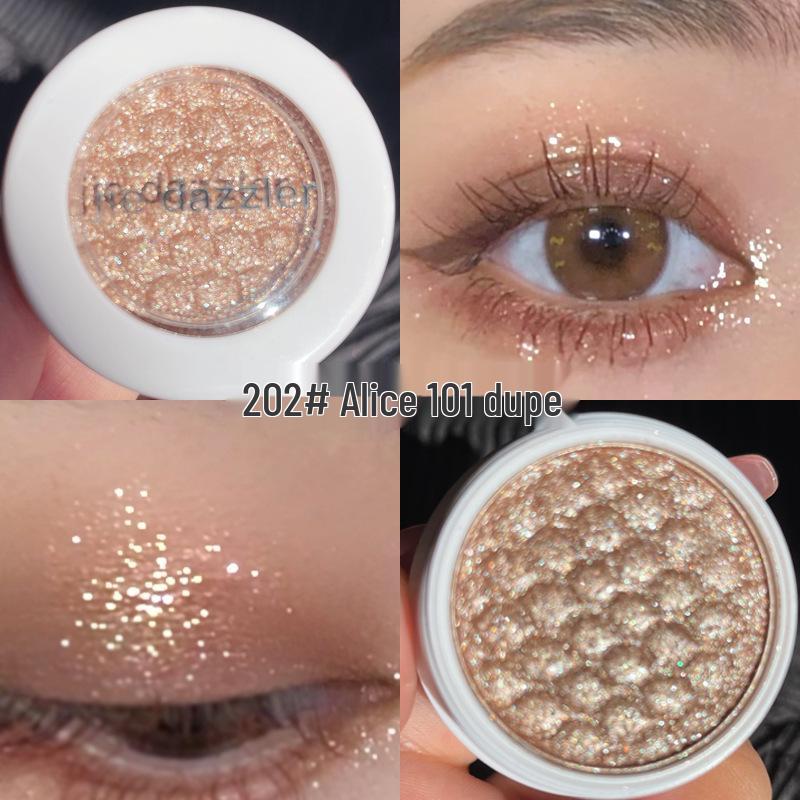 Jie Dazzler Radiant Одиночные тени для век - Блестящие, Мерцающие Оранжевые Земляные тона