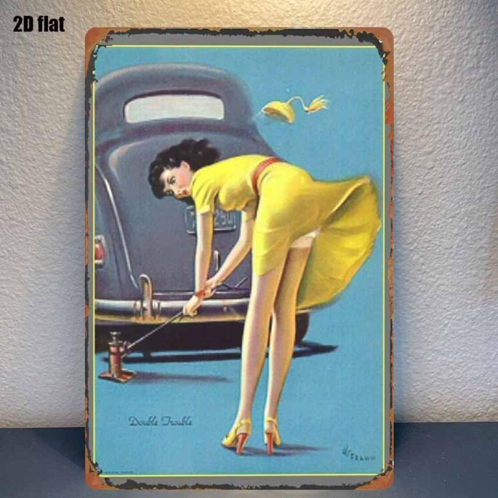 Vintage Metal Wall Plaque for Cafe Bar Warehouse Decor