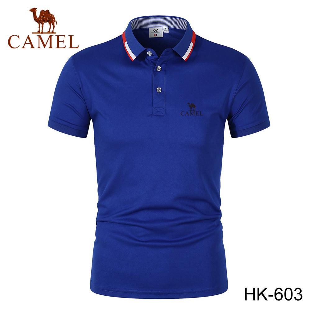 Camel 2024 Embroidery Summer Polo Shirt Men High Quality Men's Short Sleeve Breathable Top Business Casual Polo-shirt for Men