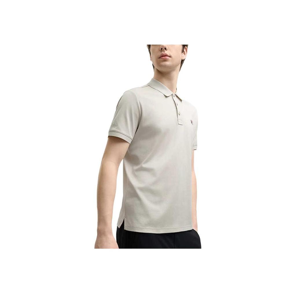 New FILA MODERN HERITAGE Polo Shirt Men's Volcanic Stone Gray F11M528121F-GY