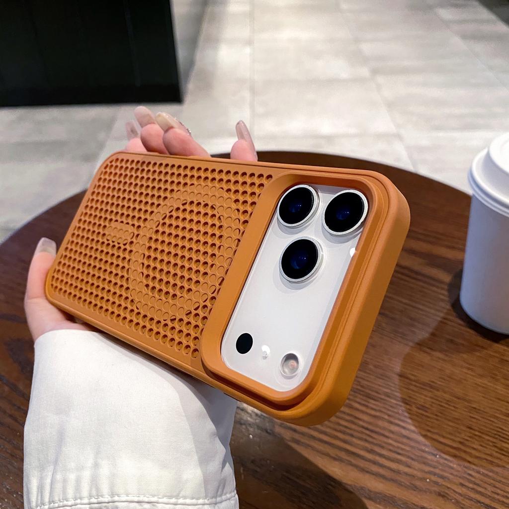 Полый сетчатый охлаждающий чехол Magsafe для телефона iPhone 17 Air 16 15 14 13 12 11 Plus Pro Max, дышащий магнитный чехол-соты