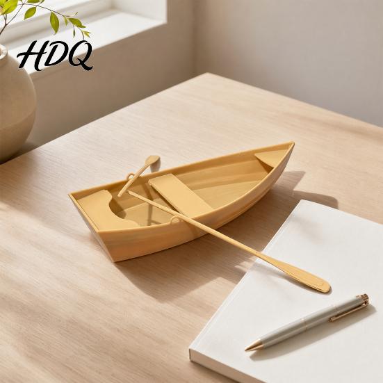 Креативный Арт Подарок 3D Печатная Фигурка Лодки Устойчивые Украшения с Веслом Современные