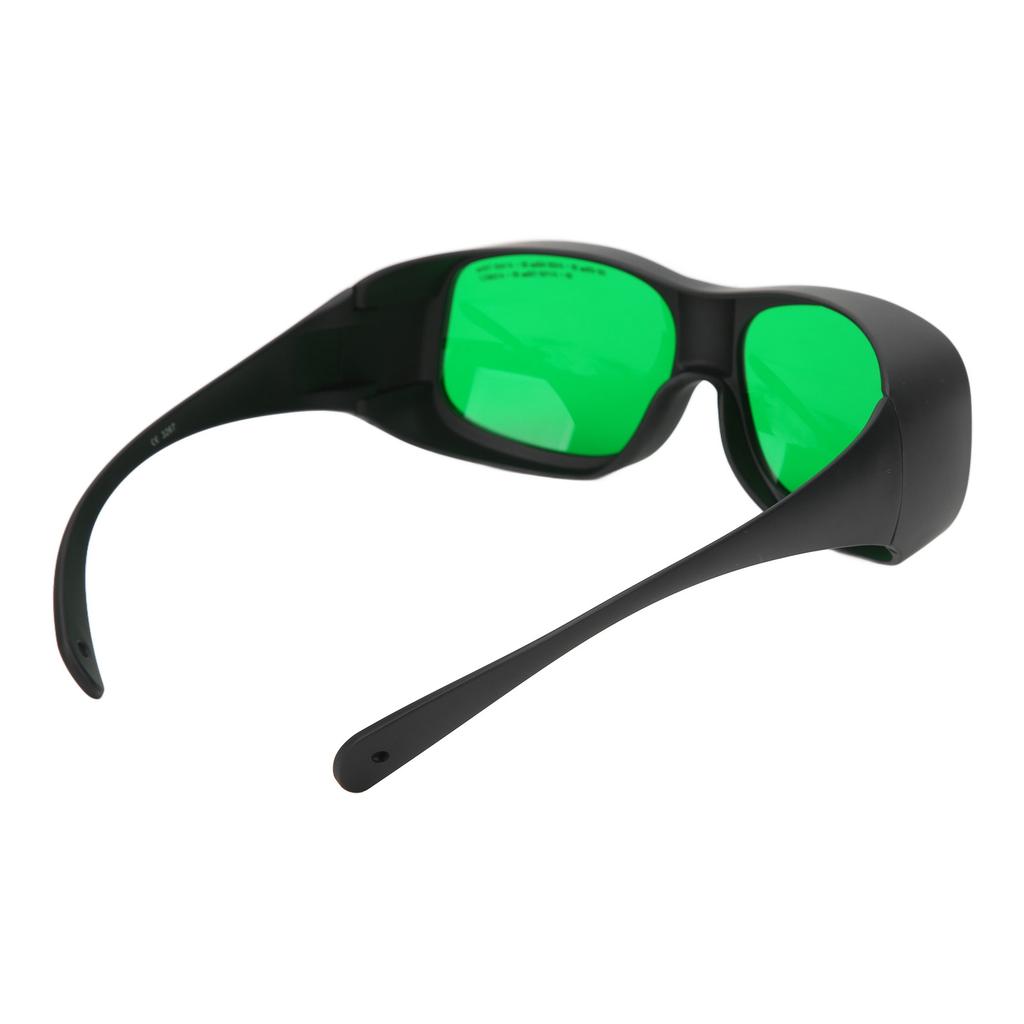650nm Wavelength Laser Safety Glasses Green Lens PC Eye Protection Fit Over Myopia GogglesBlack