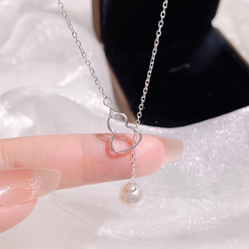 Легкое роскошное стильное ожерелье из тыквенного жемчуга для женщин, новая цепочка на ключицу в китайском стиле высокого класса