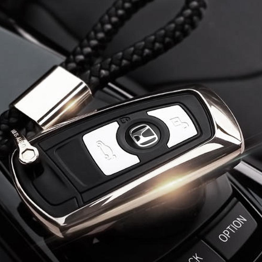 14mm 3D Car Key Remote Control Badge Stickers Emblem Decal For Honda Odyssey Mugen Civic Accord CRV Hrv Jazz CITY Fit Accessory TP6