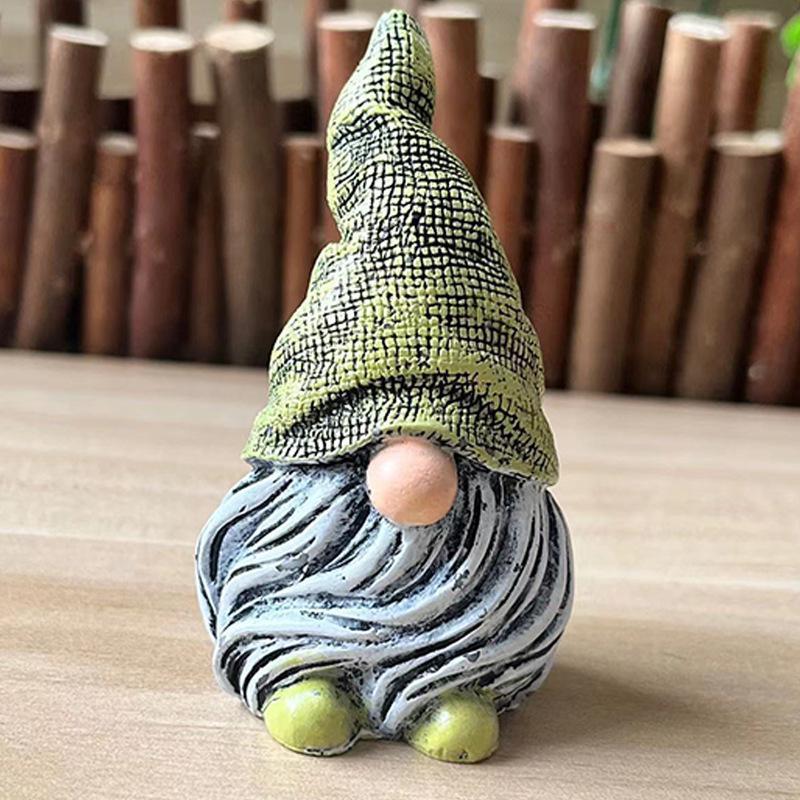 Декоративные ornaments из смолы Белый Бородатый Гном Украшение для двора и дома Смоляные ornaments