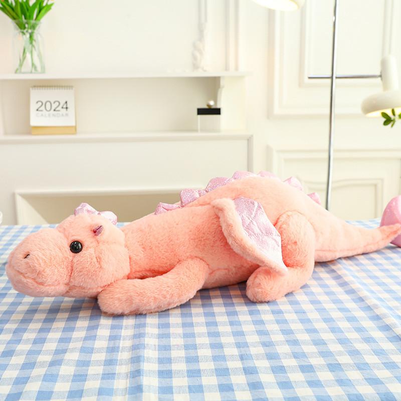 Firebreathing Winged Dragon Doll With Soft Short Plush For Kids Bedroom Decor