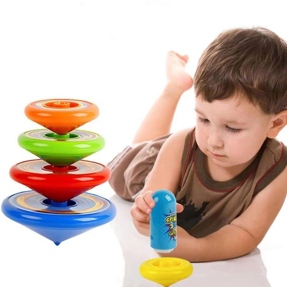 Gyro Folding Flying Stacking Gyroscopes Rotating Toy Launcher Gyroscope Set  Boys Gift