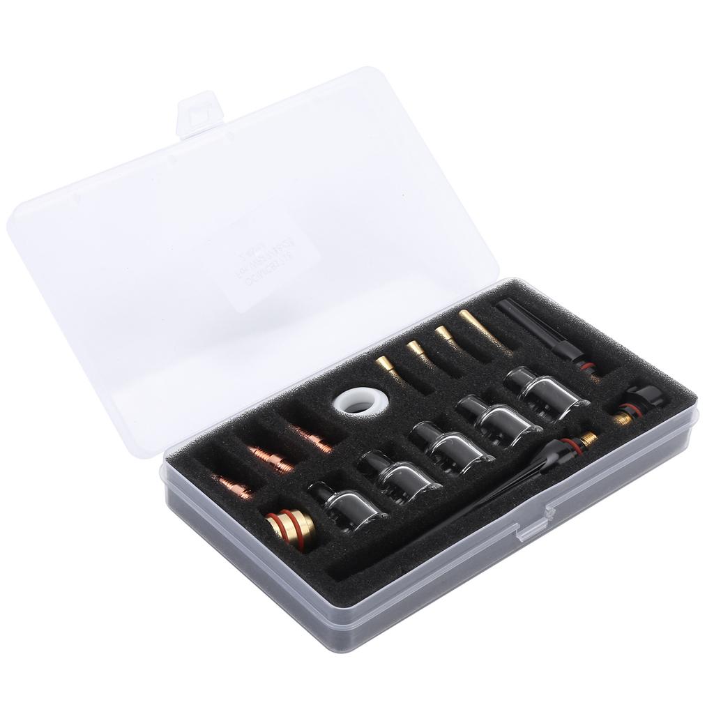 Комплект принадлежностей для сварочной горелки, стеклянная насадка, расходные материалы для сварочного аппарата WP171826