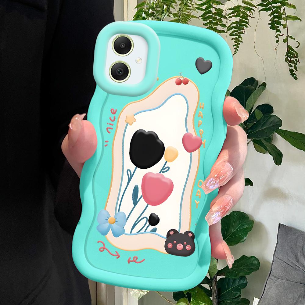 Мягкий чехол с рисунком тюльпана для Samsung Galaxy A52 A73 A12 S24 Ultra 5G S23 S22 S21 S20 FE Wave Edge, противоударный защитный резиновый чехол