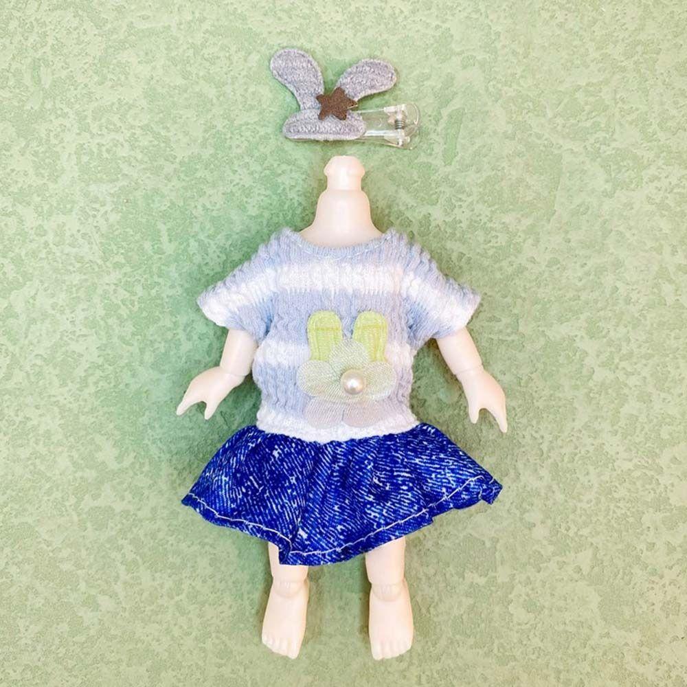 Детский DIY Девочки Высококлассный Нарядный Модный Костюм с Юбкой Одежда для Куклы Кукла 16~17 см/Кукла 1/8 BJD