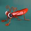 Garden Cute Metal Grasshopper Figurine Decor Outdoor Tree Wall Art Garden Grasshopper Statues Decoration For Yard Patio Backyard