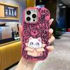 Чехол для телефона: 2D плоский дизайн, подходящий для защитного чехла iPhone 18 17 16 15 14 13 Pro, стиль для пары, маленький белый котенок на картонной коробке, Рождество и