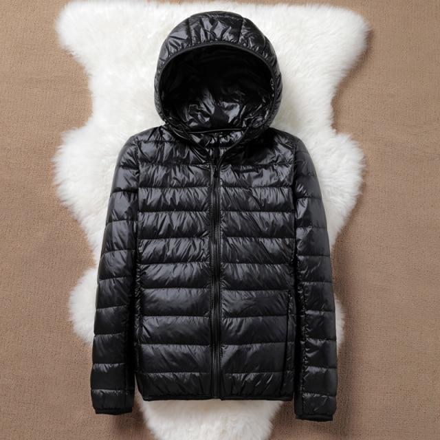 Down Jacket Women Coat Autumn Winter Jackets for Warm Quilted Parka Ladies and Light Female Ultralight Hooded