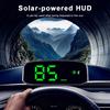 Беспроводной солнечный проекционный дисплей GPS+ Цифровой спидометр автомобиля KMH MPH Head Display Интеллектуальное светочувствительное HUD Автомобильные аксессуары