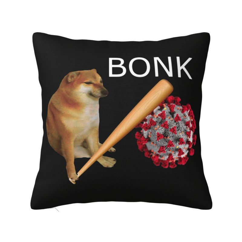 Funny Cheems Dog Cushion Cover xcm Shiba Inu Dank Meme Soft Cute Pillow Case Home Decoration