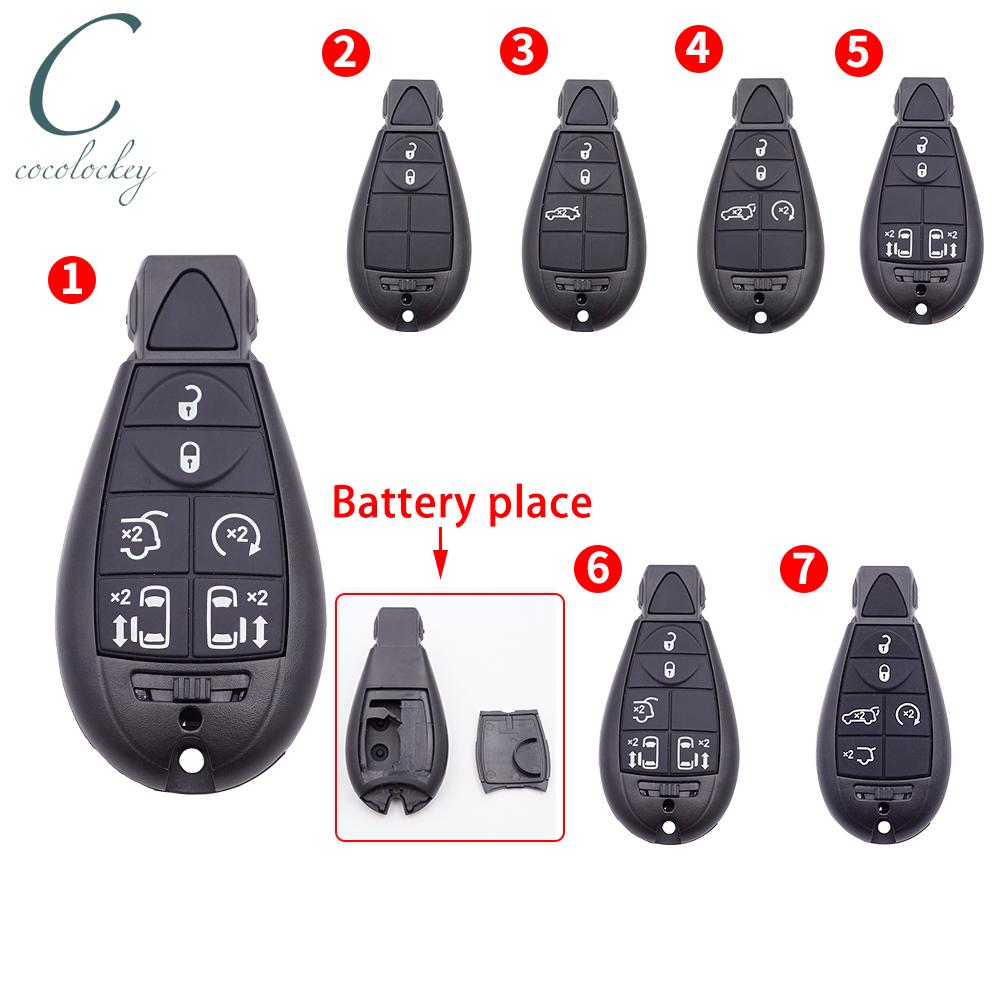 Cocolockey Автомобильный Пульт Смарт-Ключ Чехол Брелок Подходит Для Chrylser 300C Jeep Commander Grand Cherokee Автомобильный Ключ 6 Кнопок Замена