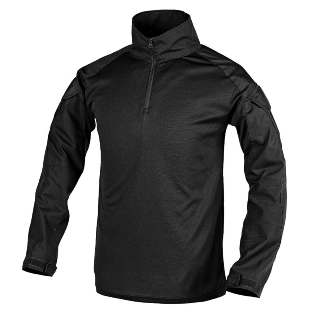 Men's Camouflage Jacket Long Sleeve Stand Collar Outdoor Training for Spring