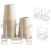 Koundeneko Paper Cup Holder, Cup Stand, 1-Column/2-Column, Set of 2, Paper Cup Storage, Coffee Cup Drainer, Durable, Convenience Store, Restaurant, Ki