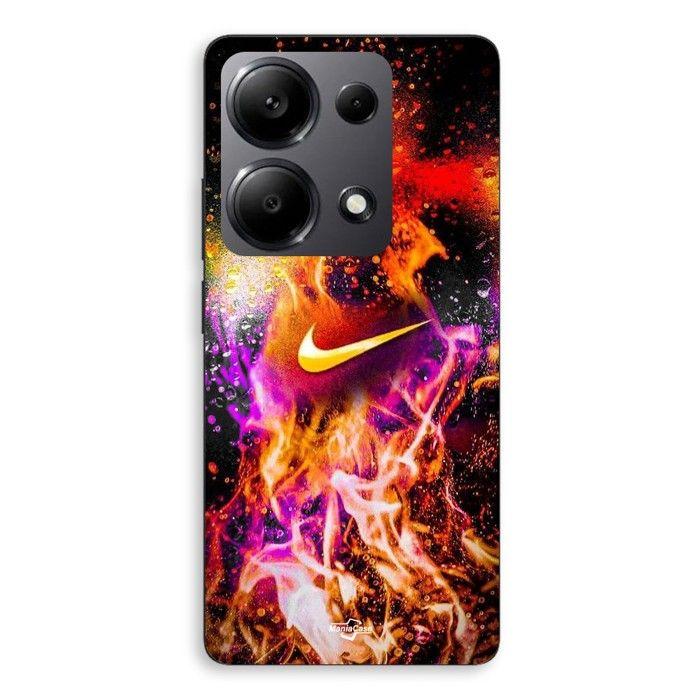 Coque de téléphone - MANIACASE - Xiaomi Redmi Note 13 Pro 4G - Silicone - Souple - Nike peinture colorée
