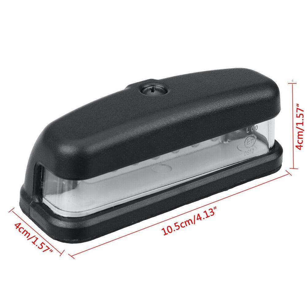 Number Plate Light Shock Resistant 10-30V Clear Lens