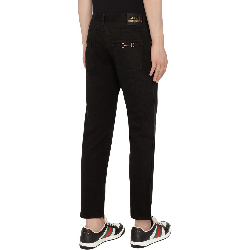 Horsebit-detail jeans (Unisex) Jeans 681289 XDB0R