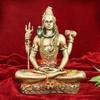 Resin Lord Shiva Statue Blessing Idol Sculpture Murti Showpiece (20 Cm X 17 Cm) - Decoration Items for Home Decor Living Room Mandir Temple