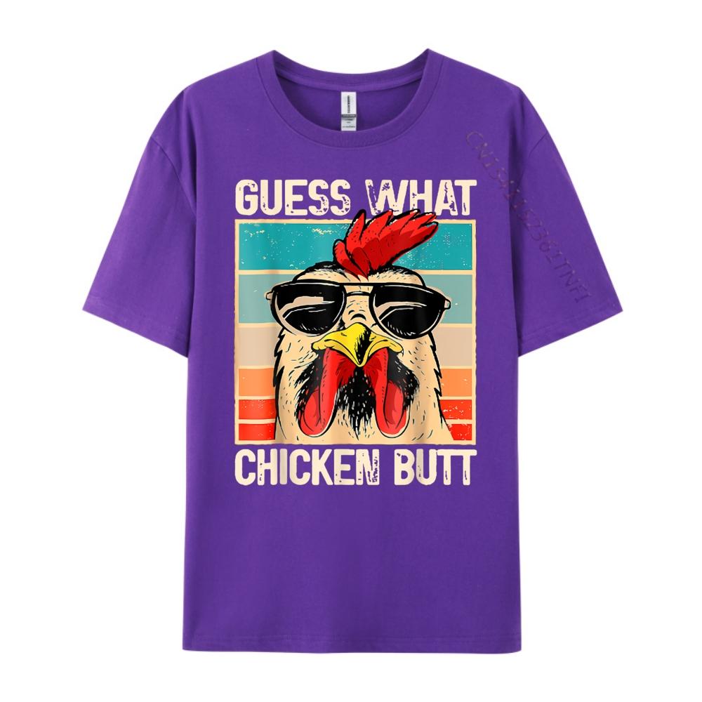 Guess-What Chicken Butt Funny Chicken Meme Sports T Shirt Unisex T Shirts Camisetas Hombre Thanksgiving