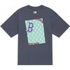 Новая футболка унисекс MLB MONOGRAM Reading Collection SS24 Темно-серая 3ATSM0443-43GRD