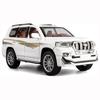 1/24 Scale Toyota Prado Model Car, Zinc Alloy Pull Back Toy Car with Sound and Light for Kids Boy Girl Gift