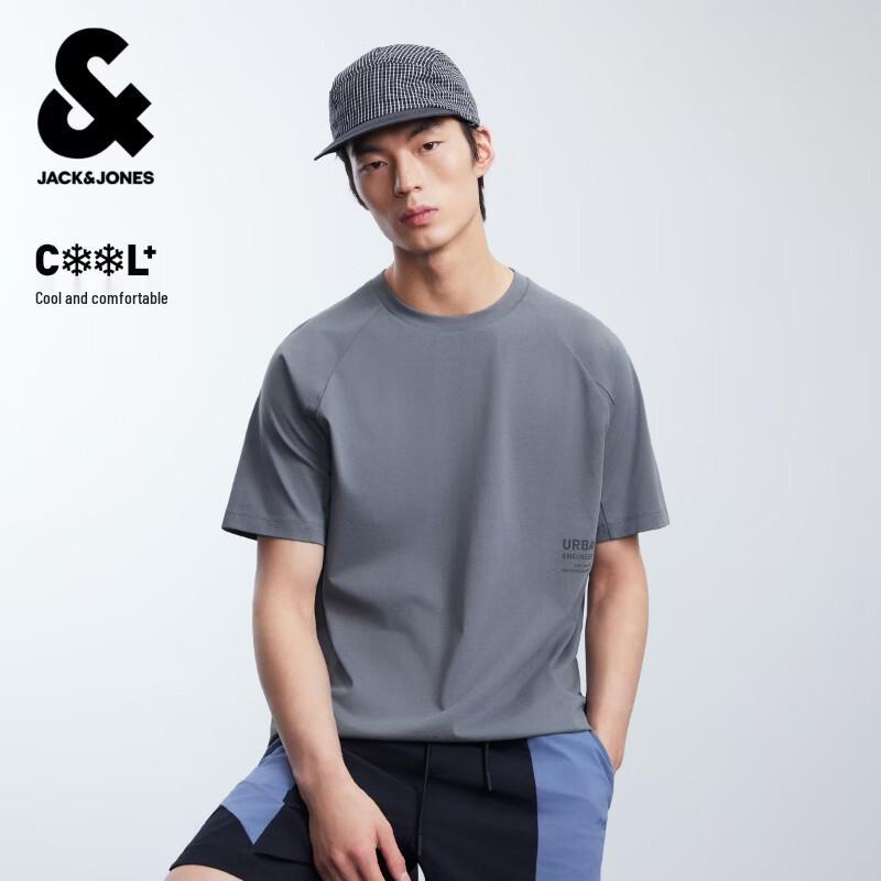 Jack&Jones Мужская футболка с принтом букв, короткий рукав