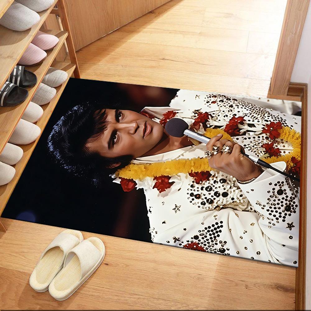 Elvis Floor Mat Design For Living Rooms Game Room Playrooms Study Room Antislip Rug Office Home Decor Perfect Gift For Womenmen