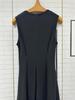 Элегантное черное макси-платье без рукавов с акцентом на талию для женщин, стиль лета 2026