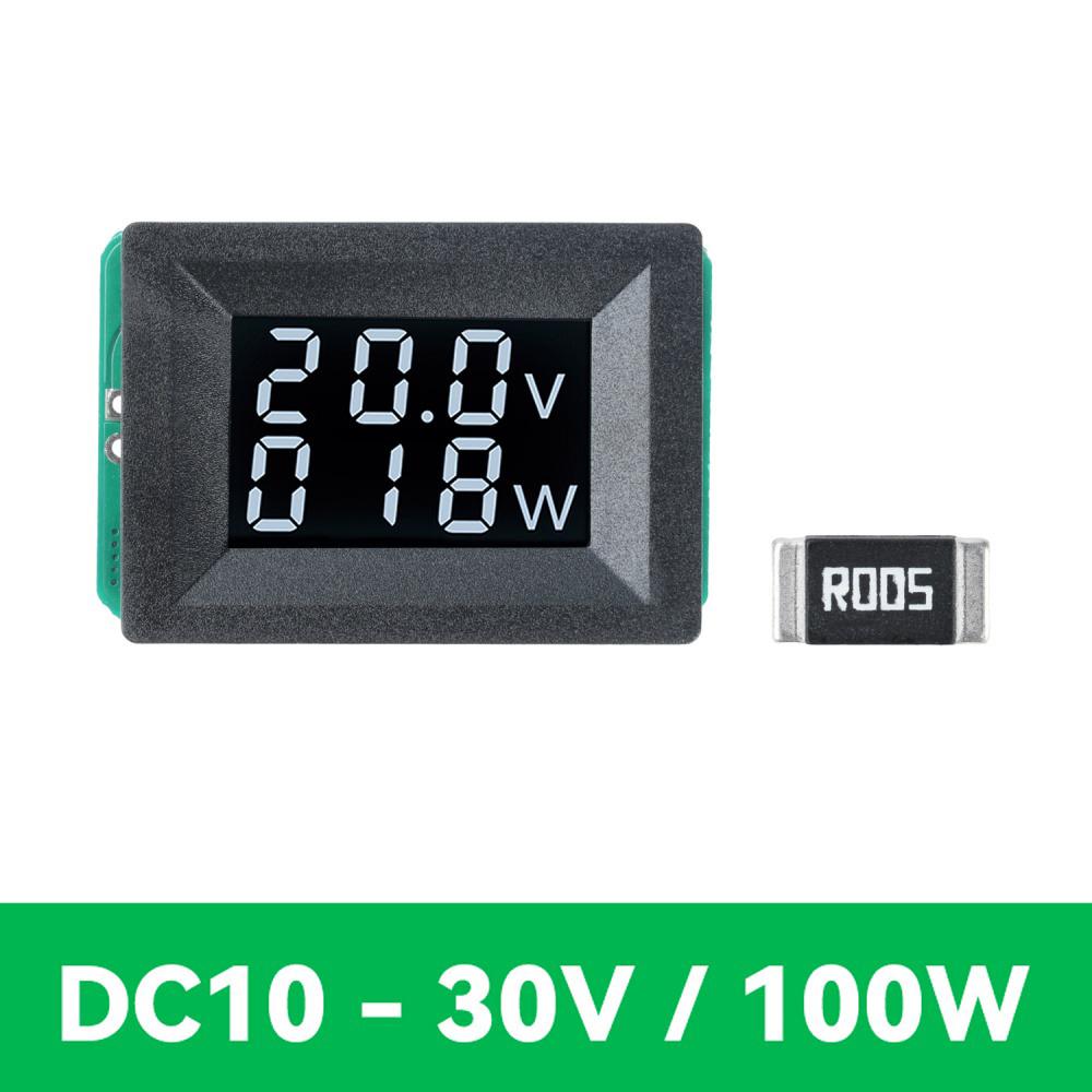 DC10-30V ЖК-дисплей Мини Цифровой Дисплей Вольтметр Мощности Детектор Напряжения С Резистором 100Вт/200Вт/300Вт/400Вт Электрический Измеритель Мощности