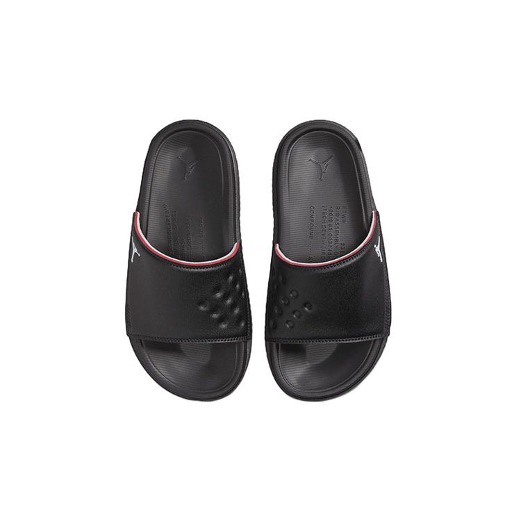 Air Jordan Play Slide GS Черный Университетский Красный Детские Кроссовки Фотон-Даст Офф-Нуар DN3596-060